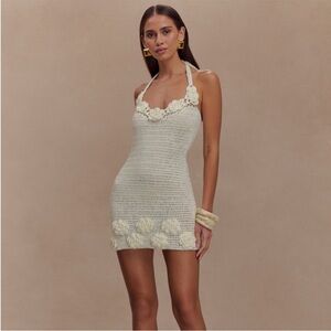 Meshki Cream Mini Dress